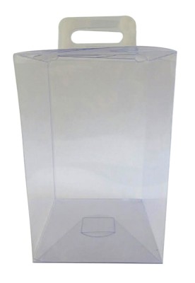 Caja PVC transparente para huevos de pascua.